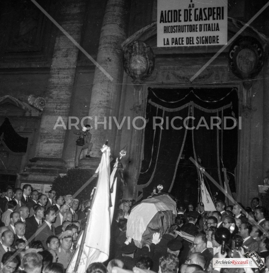 Alcide De Gasperi - 1954 - Funerali - 111 - AR